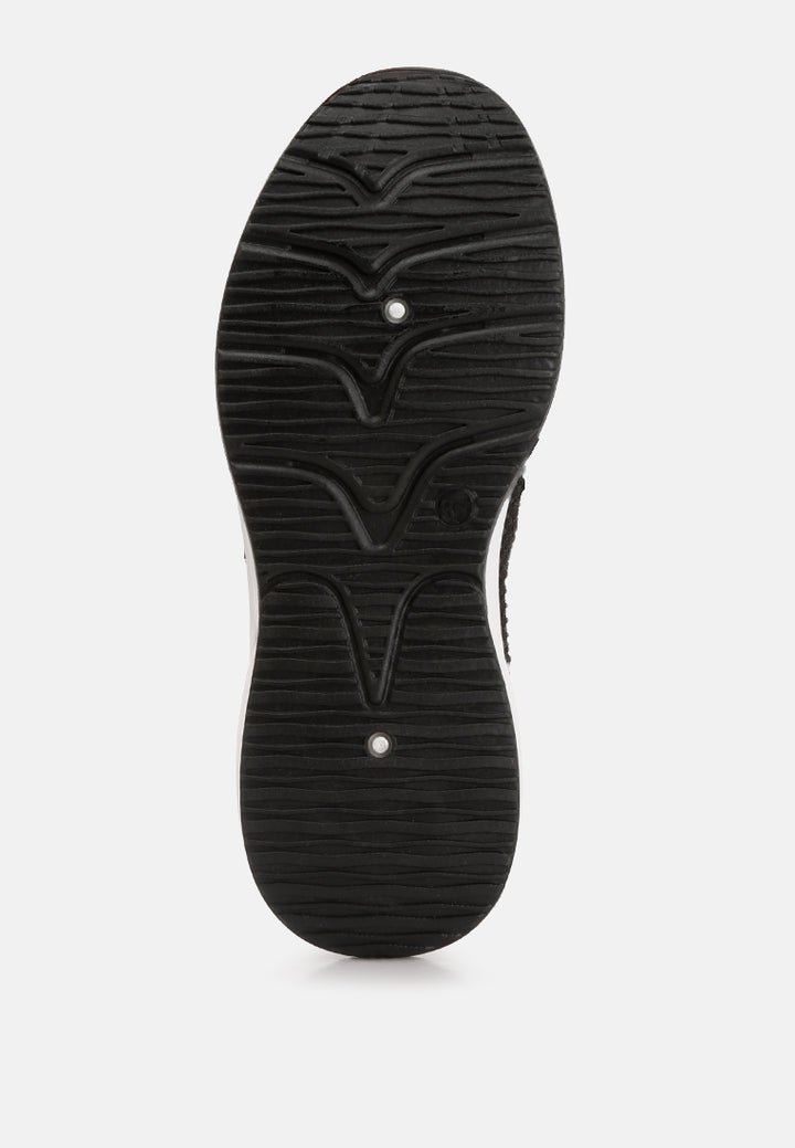 women elizha stud embellished sneakers#color_black