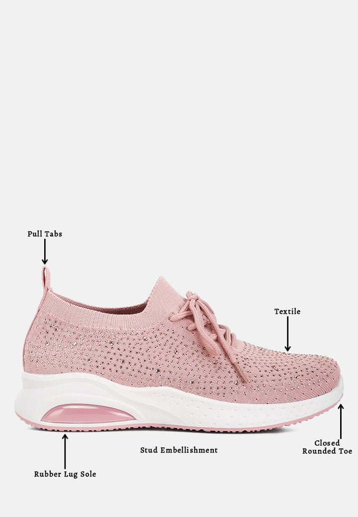 women elizha stud embellished sneakers#color_blush