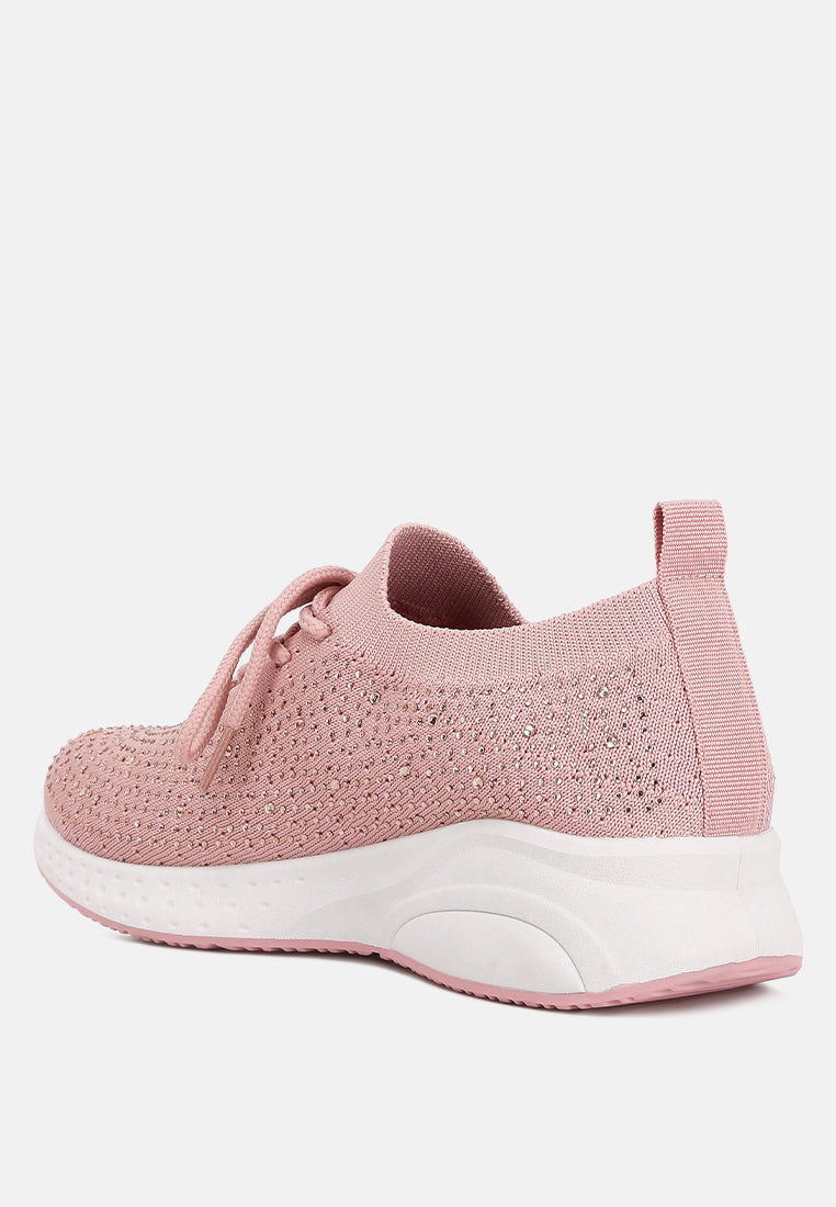 women elizha stud embellished sneakers#color_blush