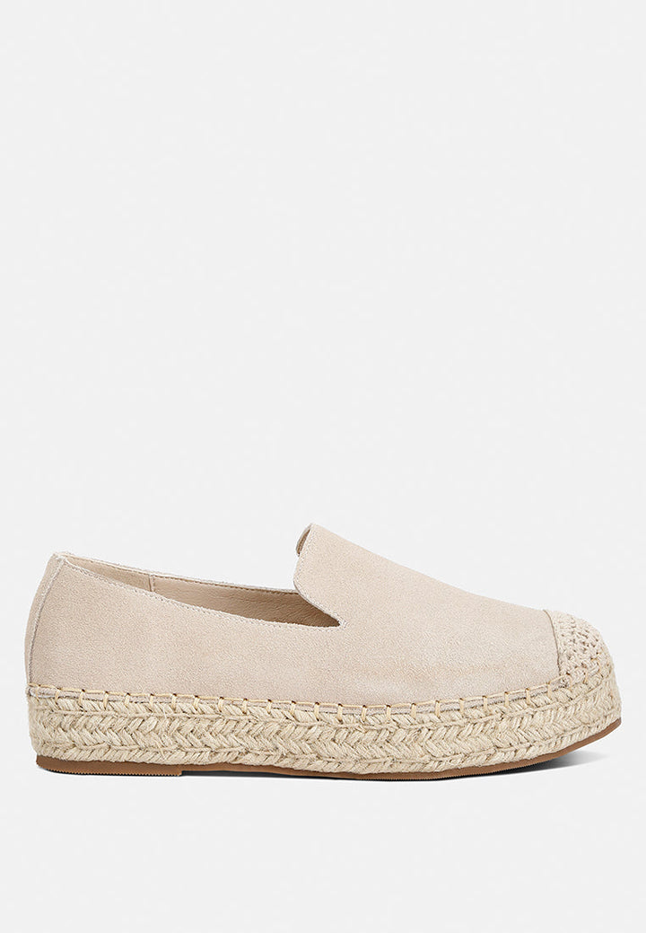 suede flatform heel espadrilles#color_beige