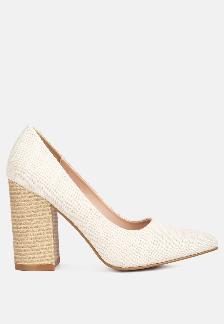 women wide fit chic block heel pumps#color_off-white
