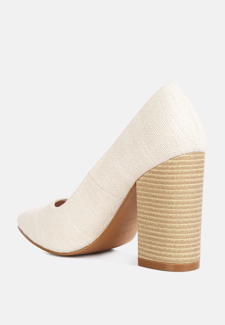women wide fit chic block heel pumps#color_off-white