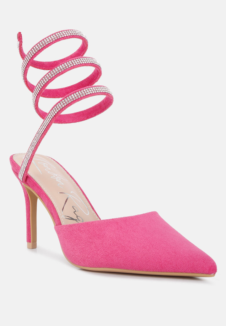 women elvira rihnestone embellished sandals#color_fuschia