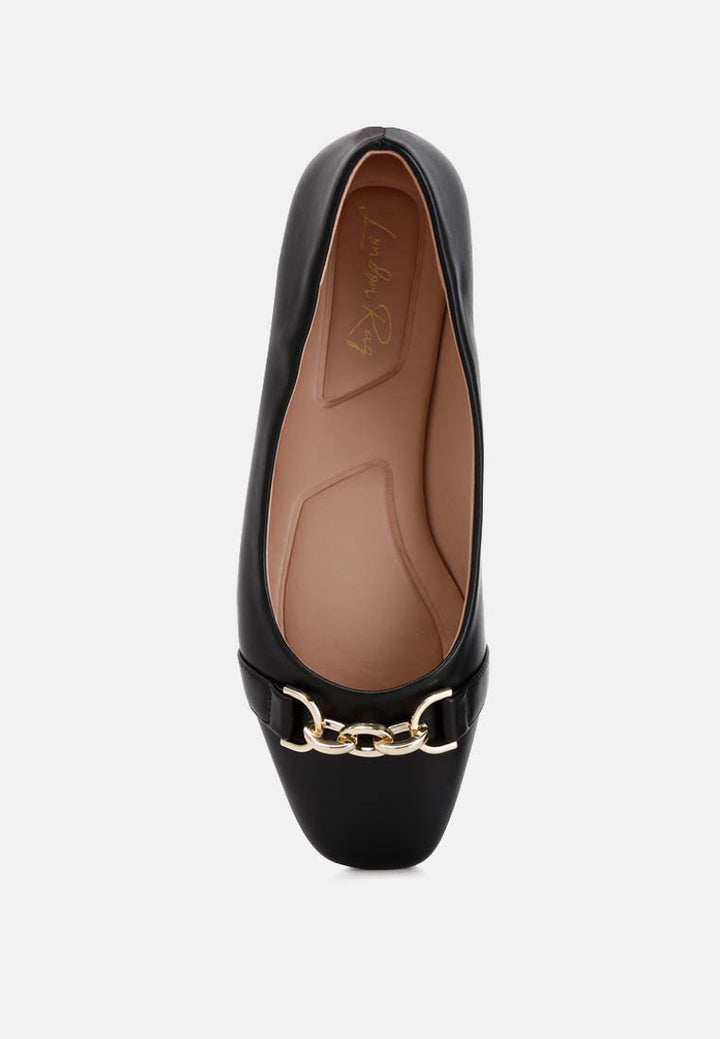 women embellished flat ballets#color_black