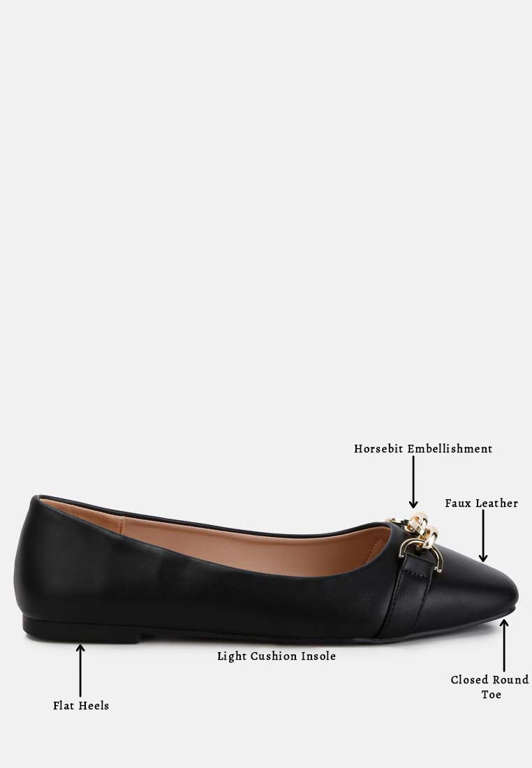 women embellished flat ballets#color_black