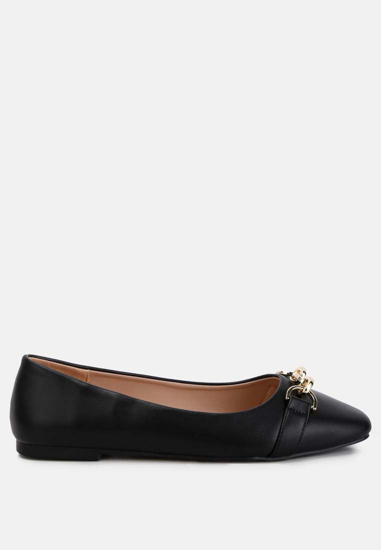 women embellished flat ballets#color_black