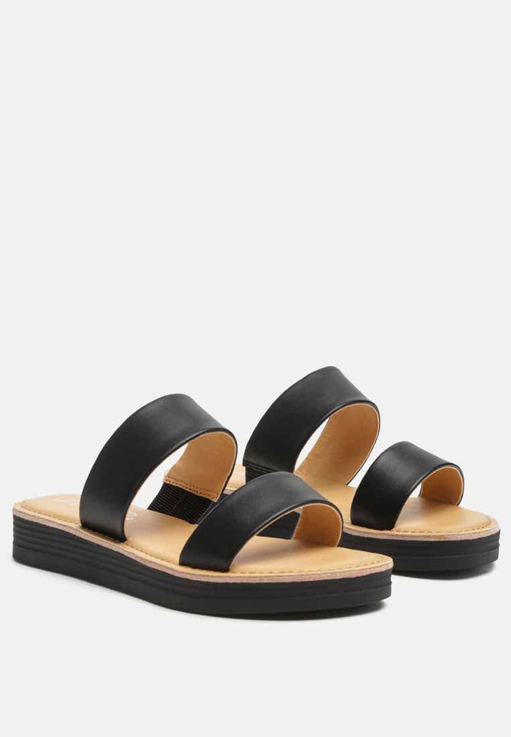 esme double strap nude platform sandals#color_black