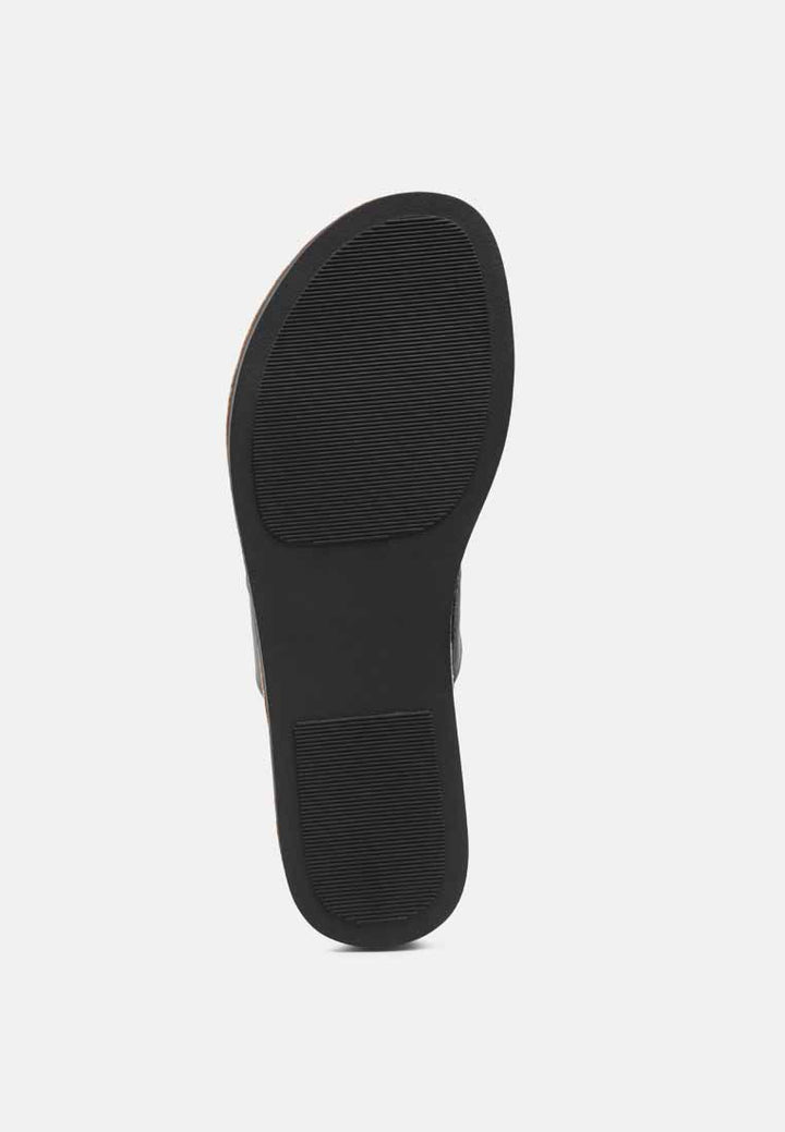 women esme double strap black platform sandal#color_black