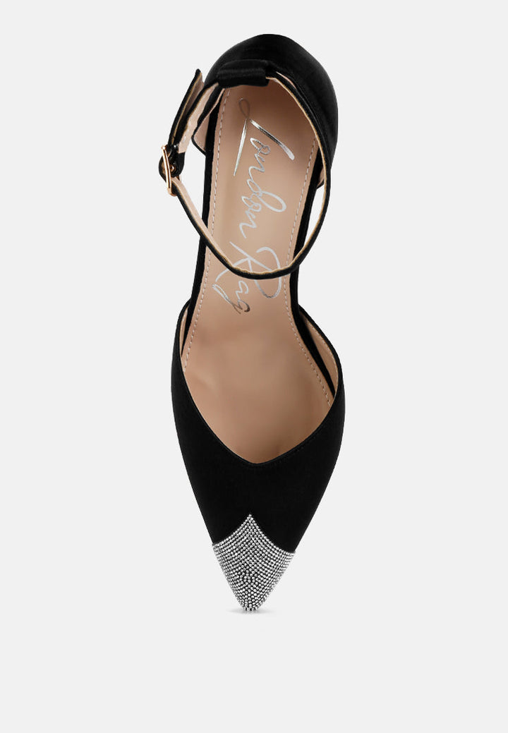 women everalda toe cap embellished sandals#color_black