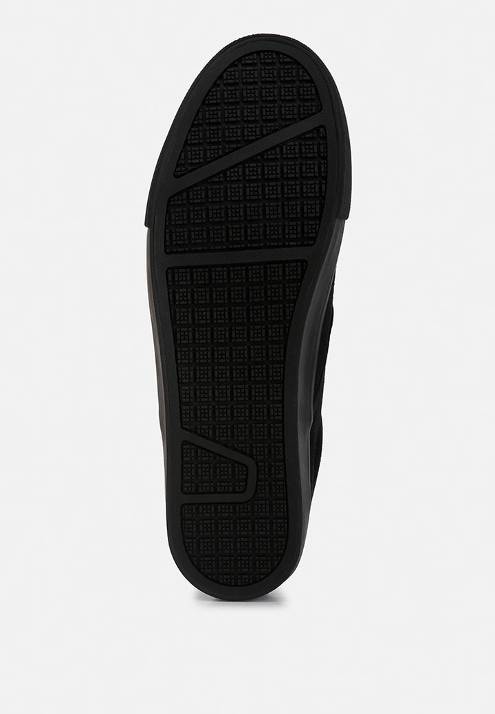 women men's slip on sneakers#color_black