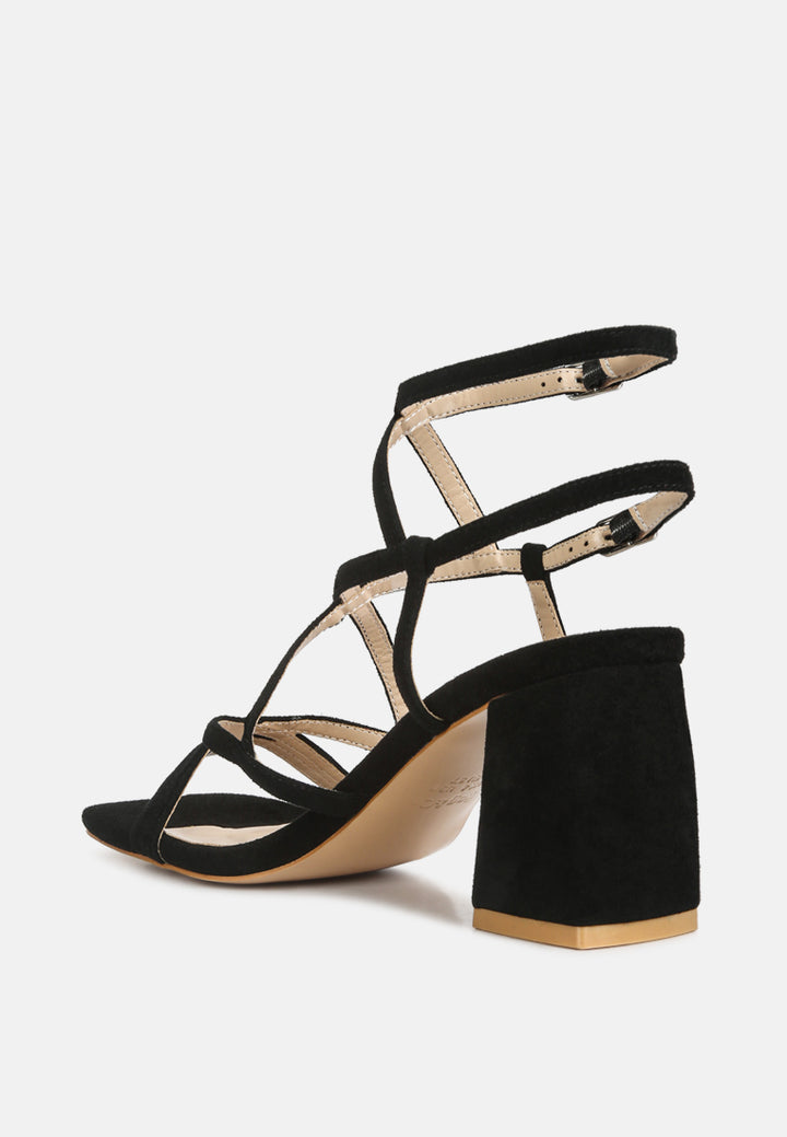 women strappy block heel sandals#color_black
