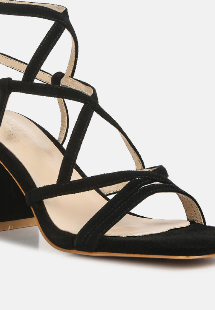 women strappy block heel sandals#color_black