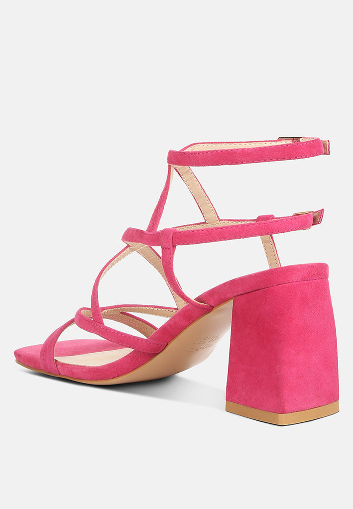 women strappy block heel sandals#color_fuchsia