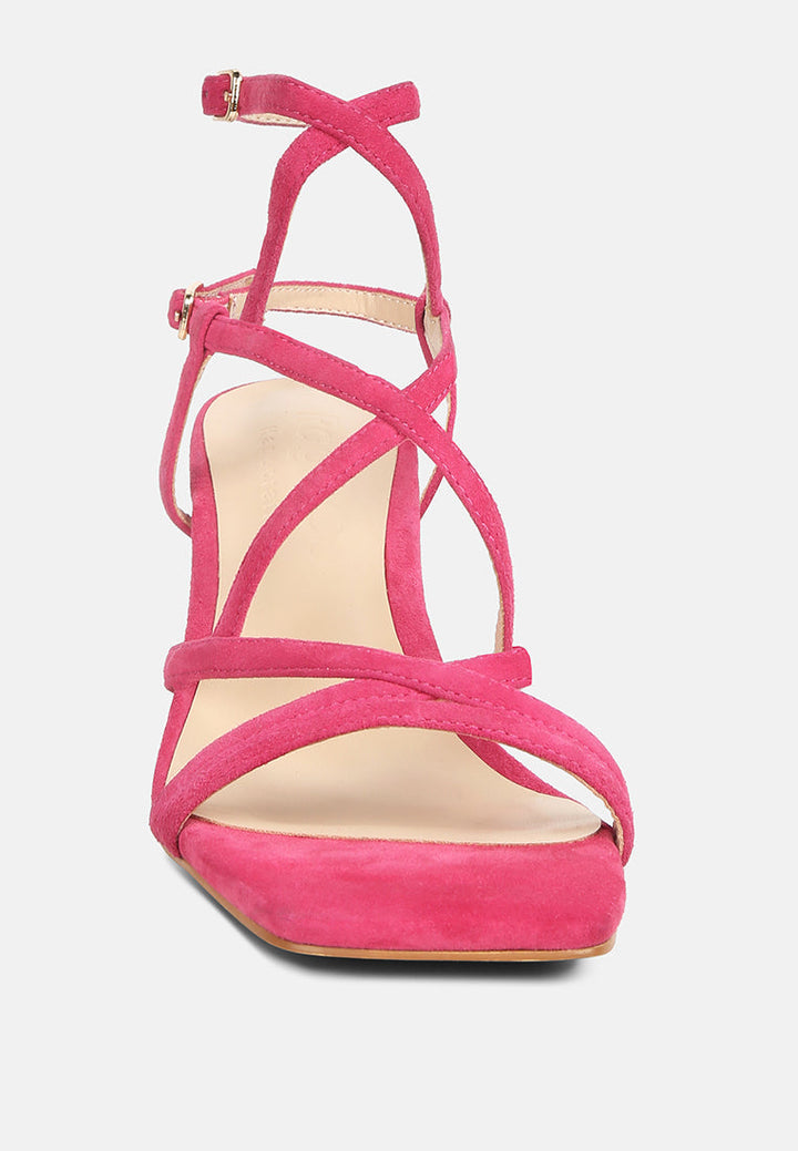 women strappy block heel sandals#color_fuchsia