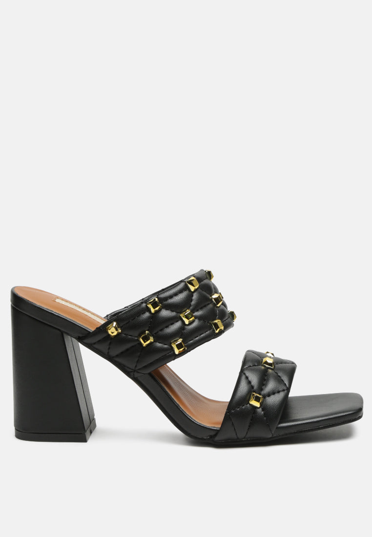 women fischer block heel sandals#color_black