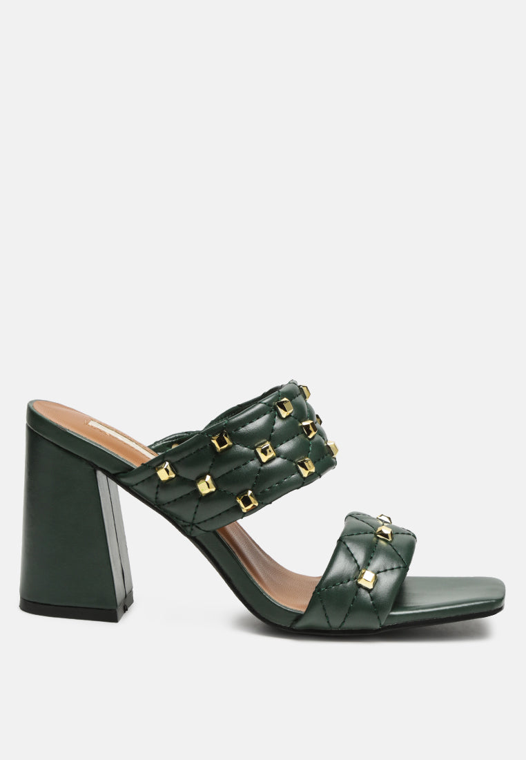 women fischer block heel sandals#color_green