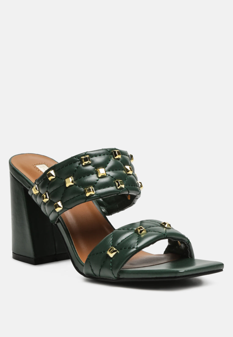 women fischer block heel sandals#color_green