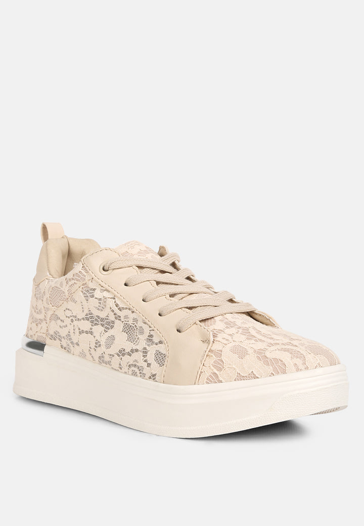 women casual lace sneakers#color_pink