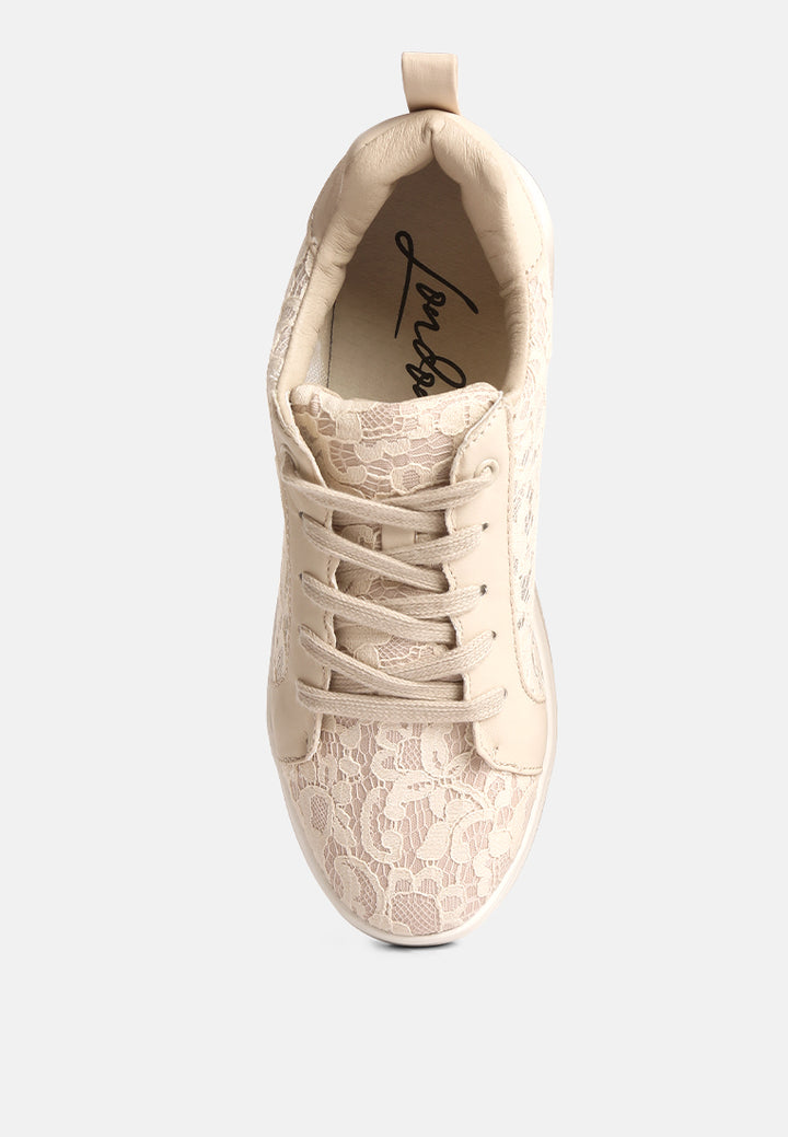 women casual lace sneakers#color_pink