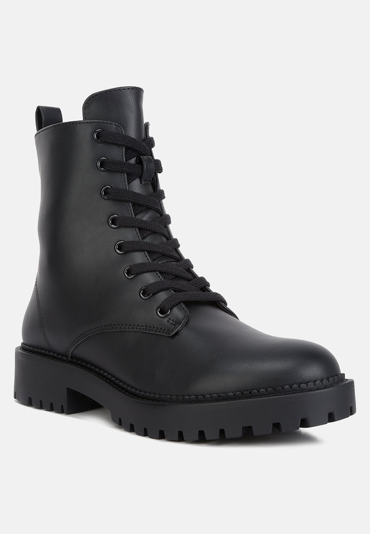 women forter lace up boots#color_black