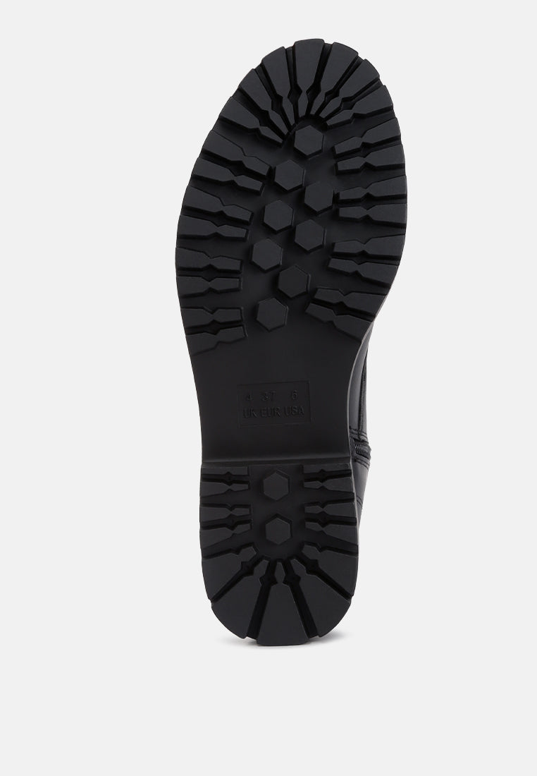 women forter lace up boots#color_black