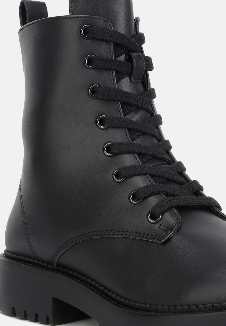 women forter lace up boots#color_black