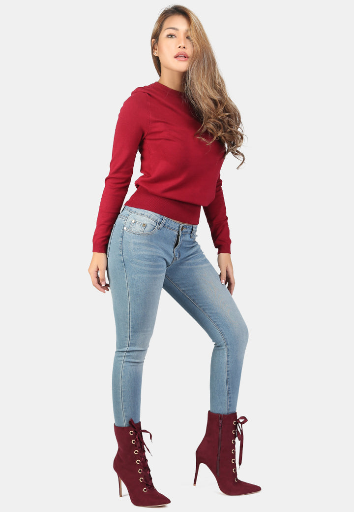women light weight pullover sweater#color_burgundy