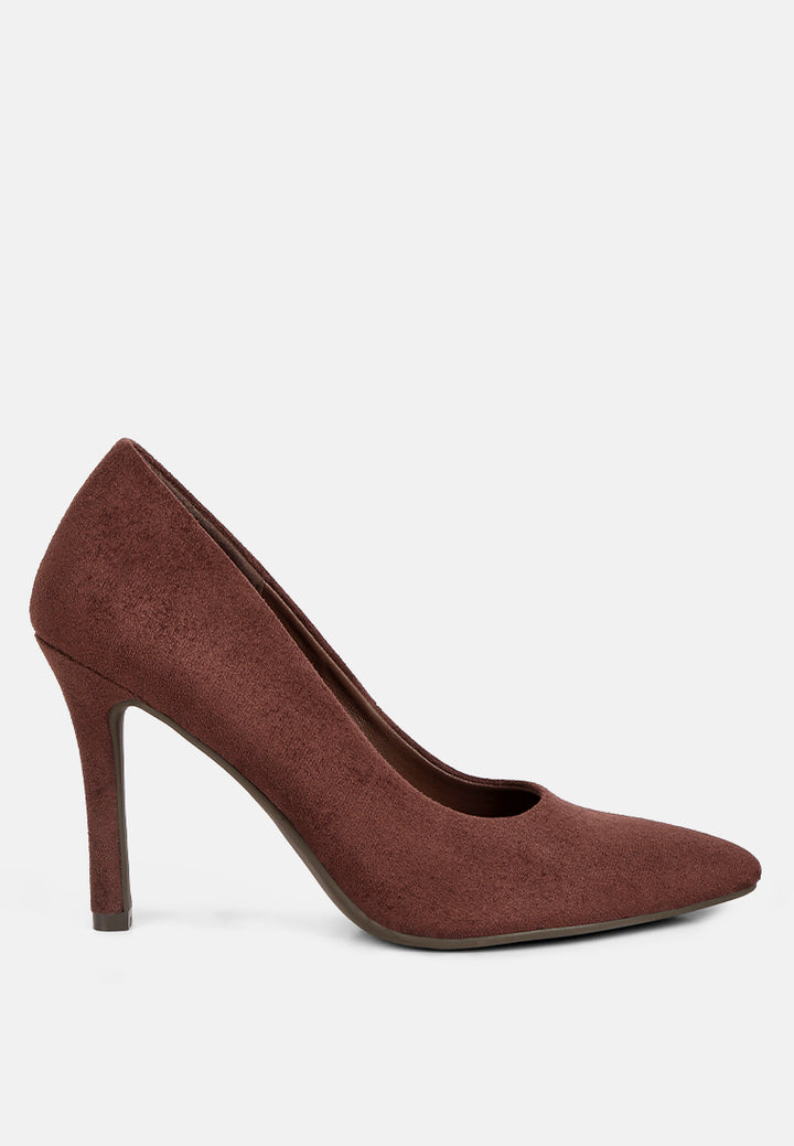 women gilmore suede formal stiletto pumps#color_brown