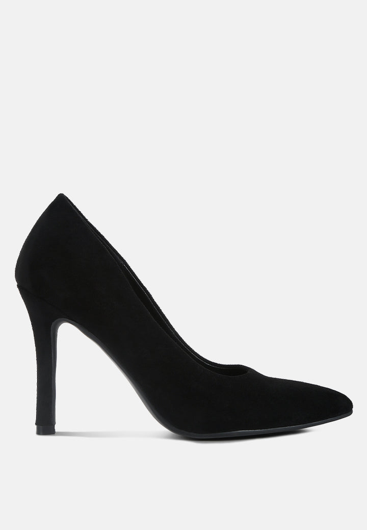 women gilmore suede formal stiletto pumps#color_black