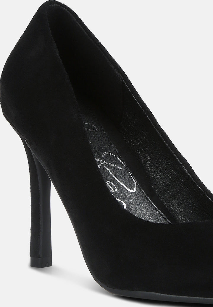 women gilmore suede formal stiletto pumps#color_black
