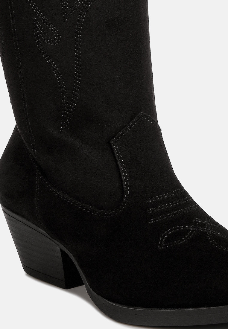 women ginni embroidered calf boots#color_black
