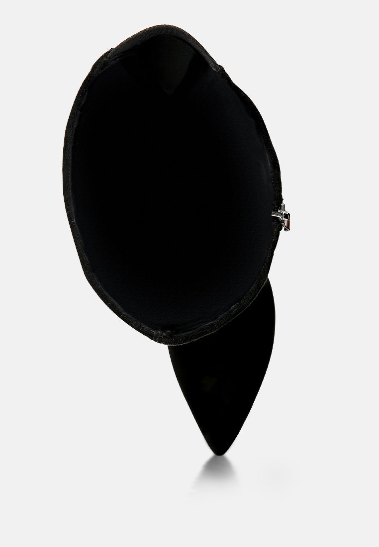 women gladol calf pointed boots
#color_black