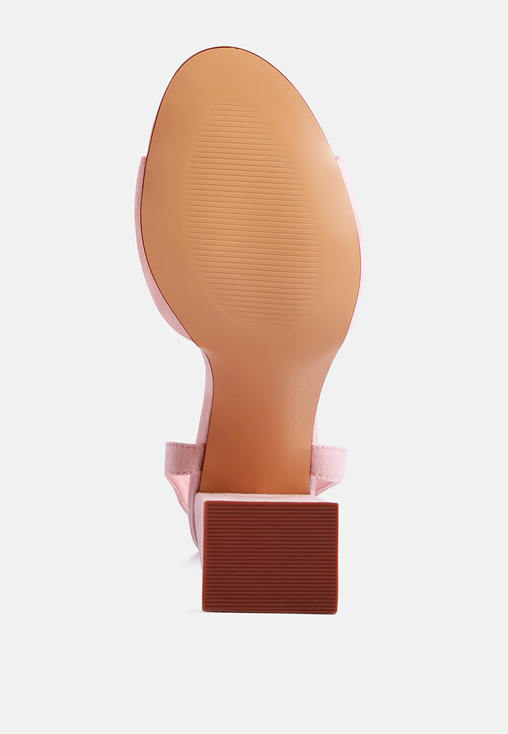 gone gurl chain embellishment tie up block heel sandals#color_peach