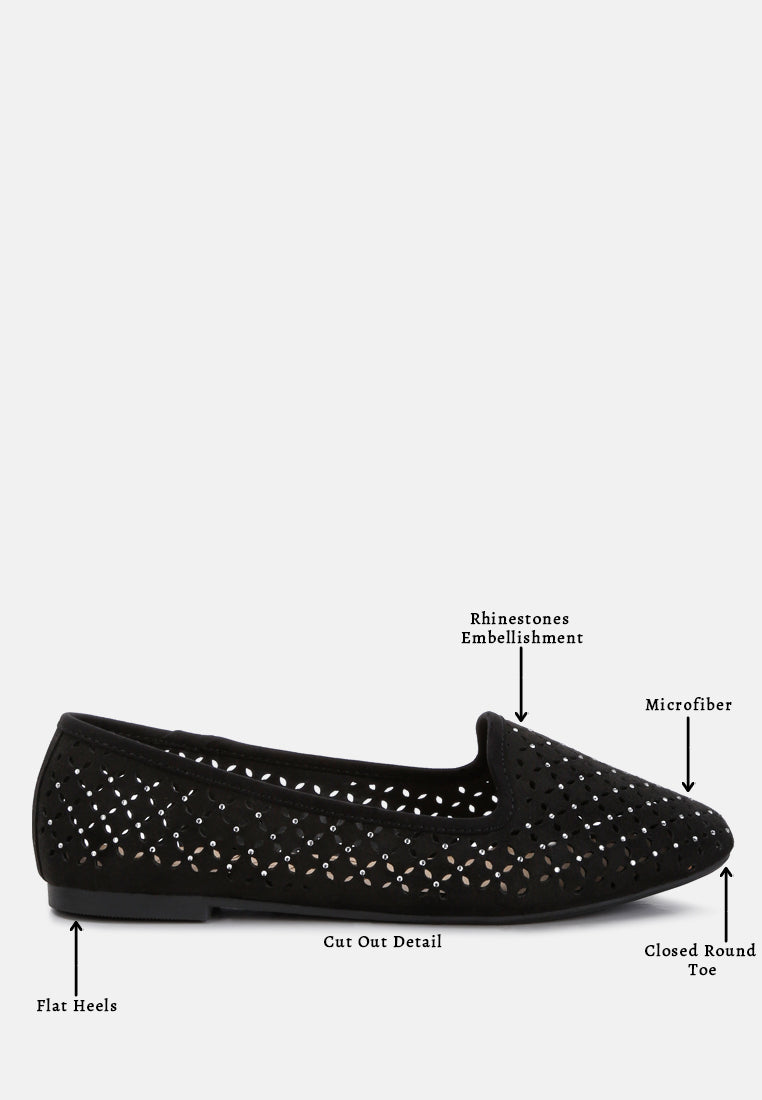 women perforated ballerinas#color_black