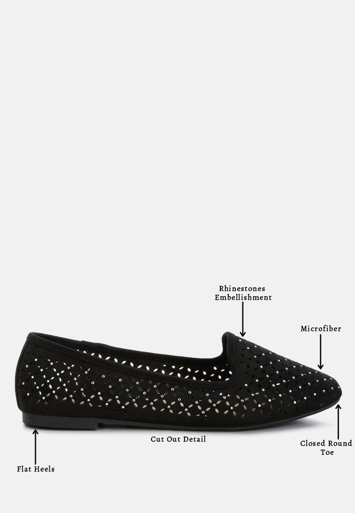 women perforated ballerinas#color_black