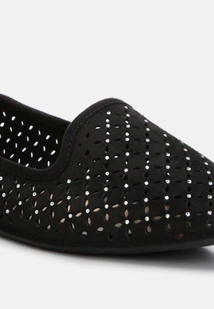 women perforated ballerinas#color_black