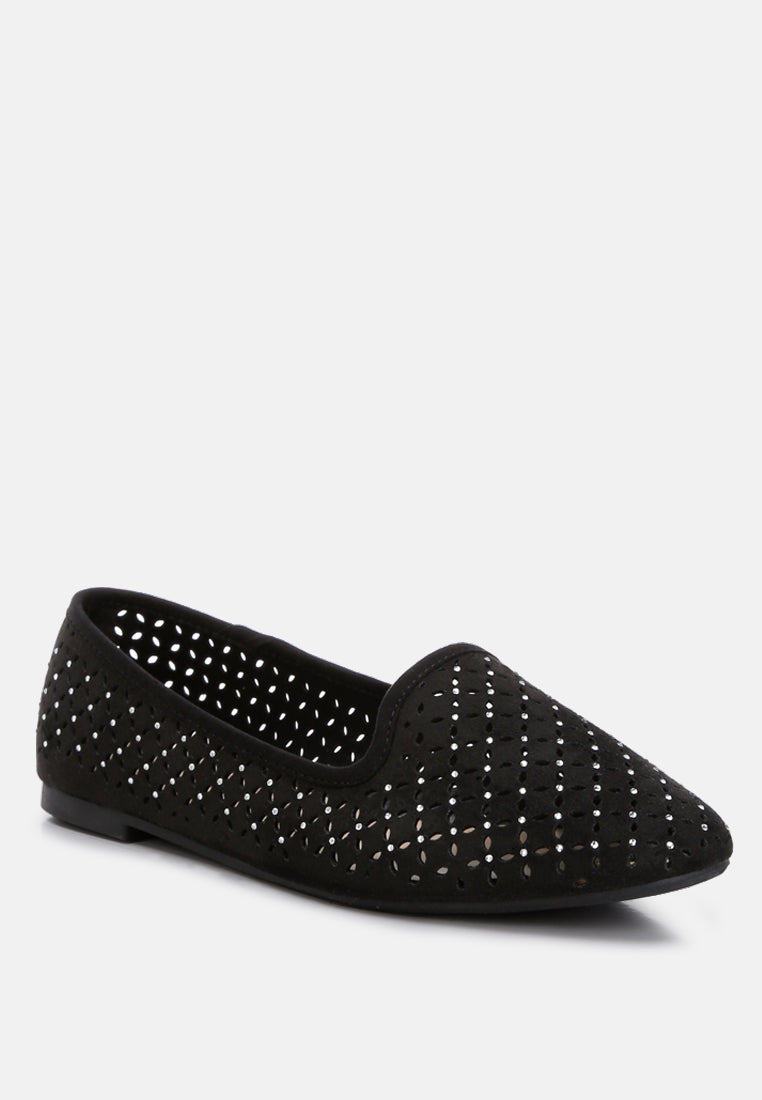 women perforated ballerinas#color_black
