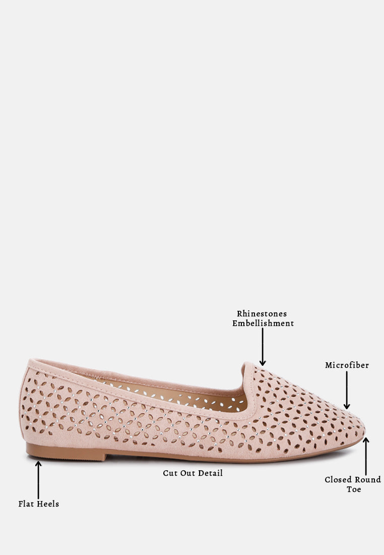 women perforated ballerinas#color_pink