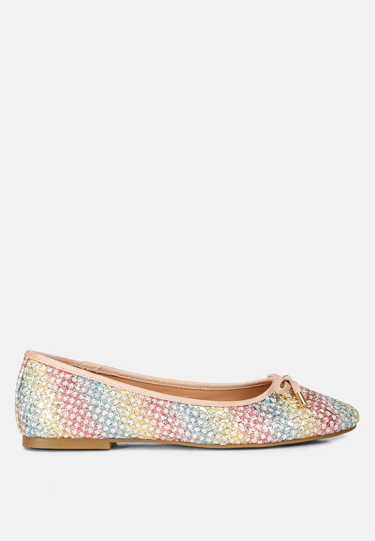 women harriet giltter flat ballerina#color_multi