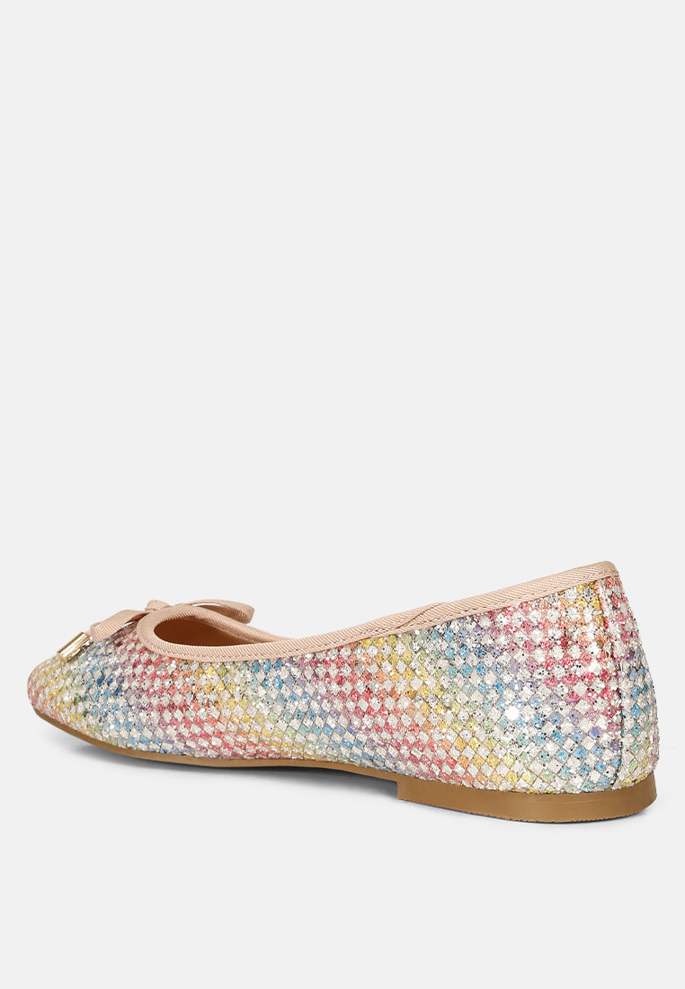 women harriet giltter flat ballerina#color_multi