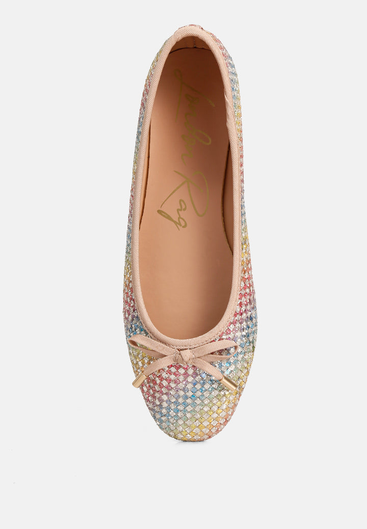 women harriet giltter flat ballerina#color_multi