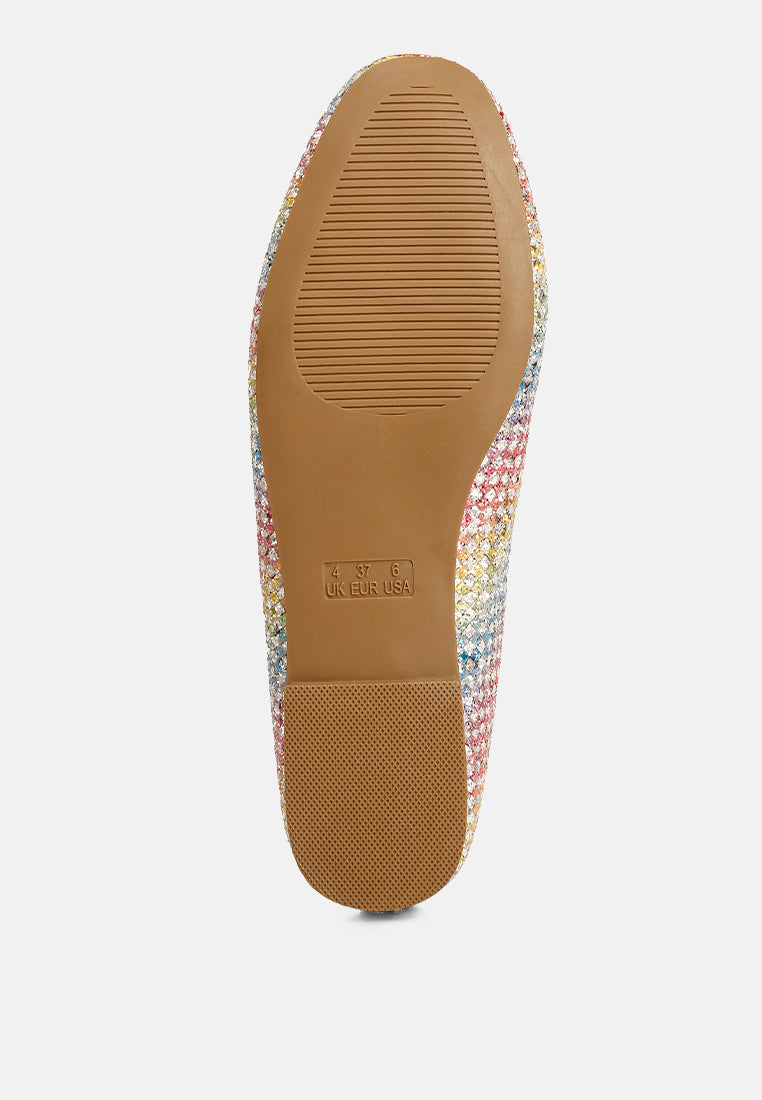 women harriet giltter flat ballerina#color_multi
