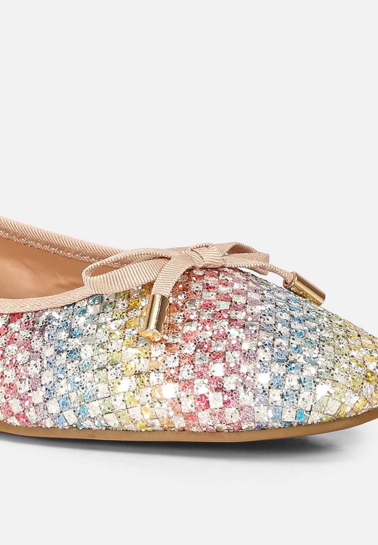 women harriet giltter flat ballerina#color_multi