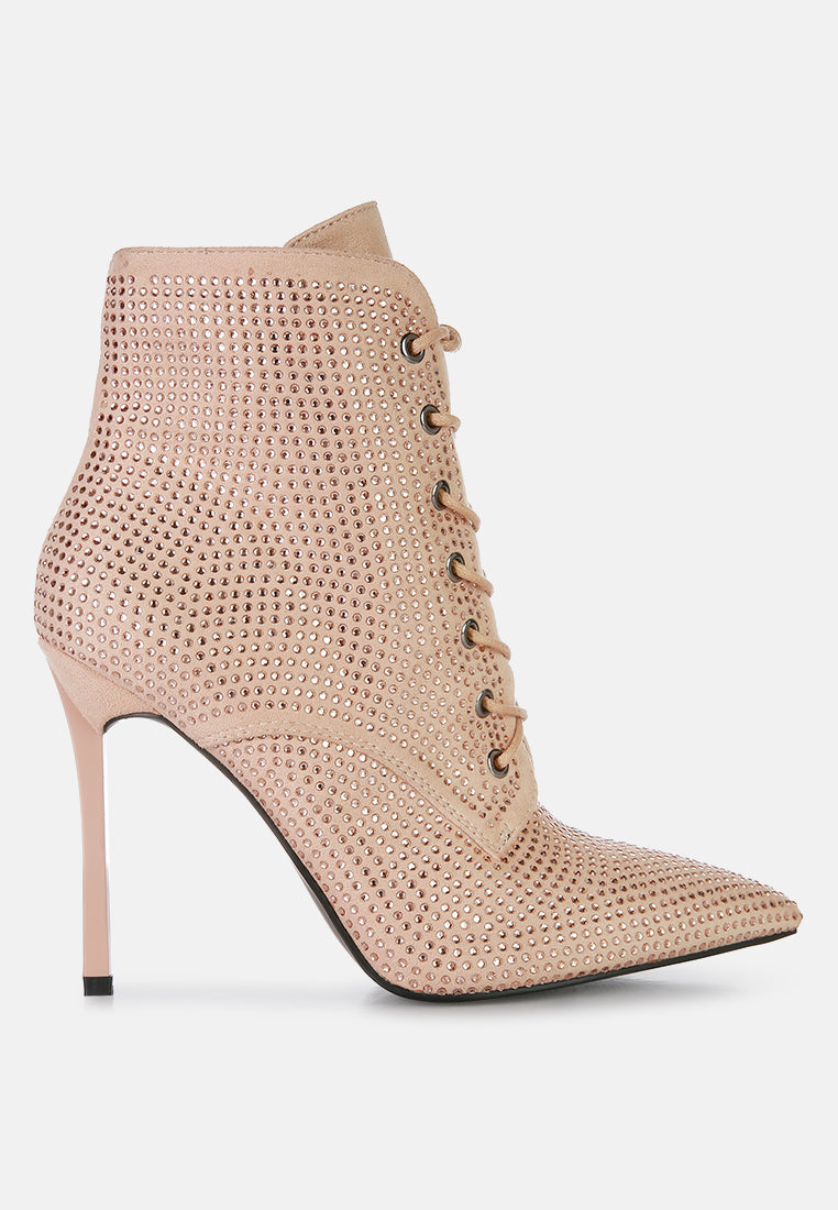 women head on faux suede diamante ankle boots#color_beige