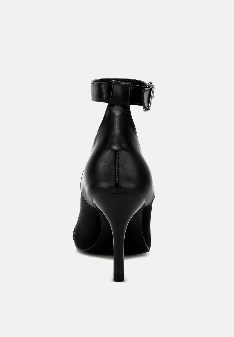 women mesh pump sandals#color_black