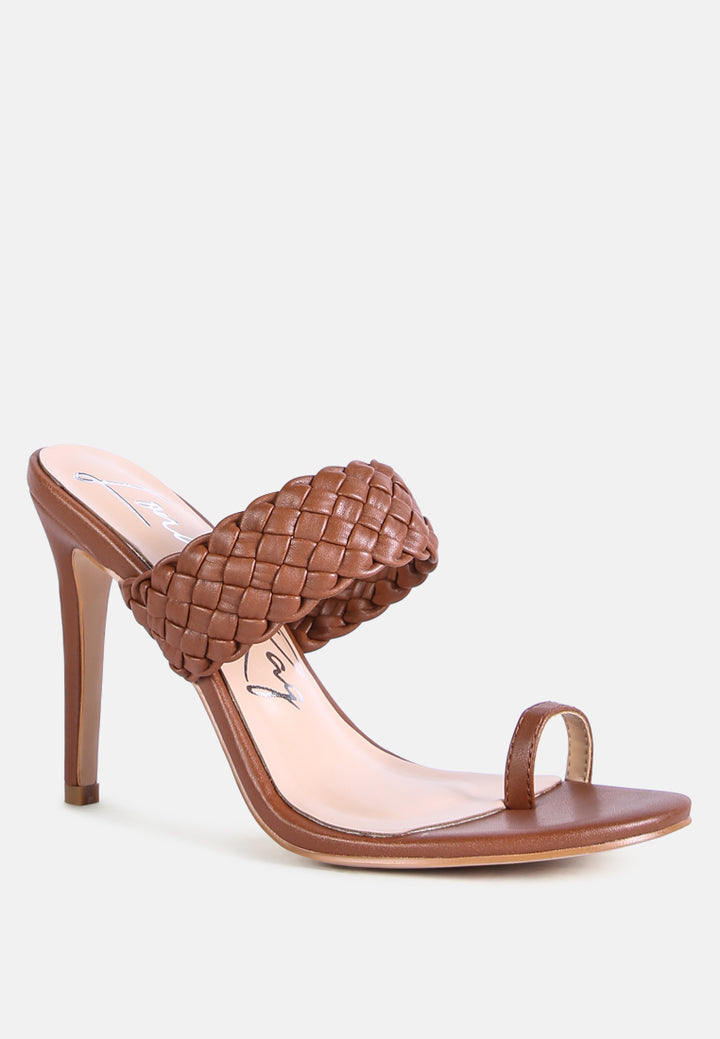 Women woven Strap Toe Ring Sandals