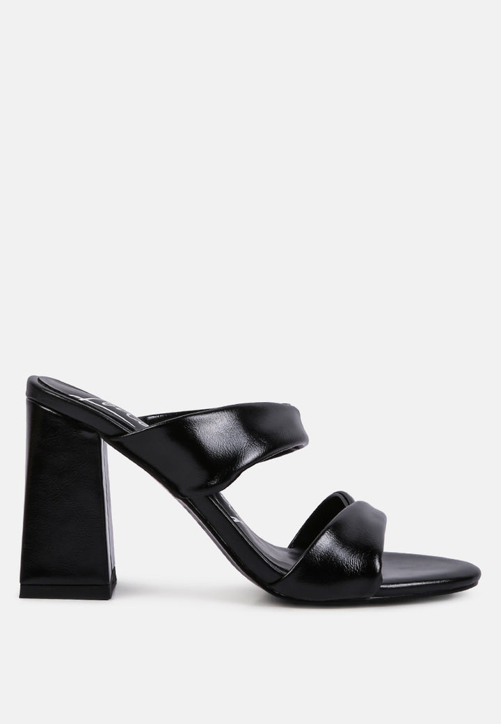 women high heeled block heel sandal#color_black