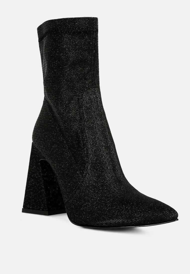 women hustlers shimmer block heeled ankle boots#color_black