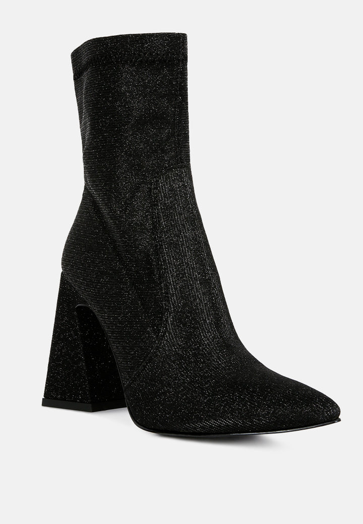 women hustlers shimmer block heeled ankle boots#color_black