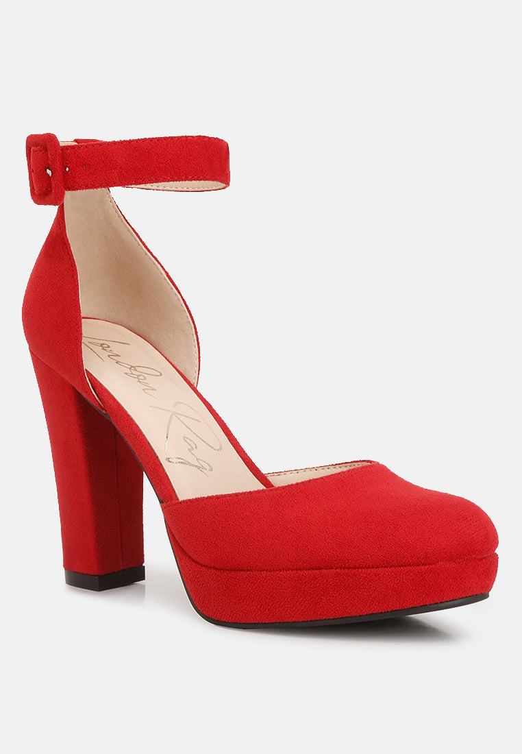  inigo interchangeable ankle strap platform sandals#color_red